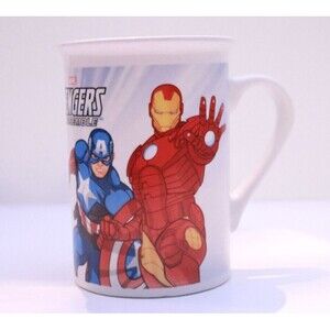 Marvel Comics Avengers 2013 Coffee Mug Hulk‎ Iron Man Thor Captain America VTG